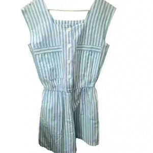 VTG Wear-Abouts Womans striped Romper sz Med.